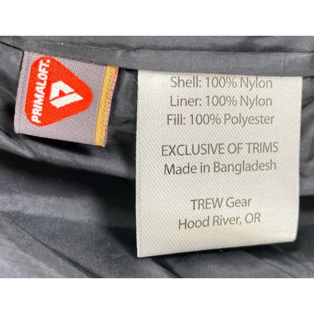 TREW Gear Snap Jack Shirt Jacket Midlayer Unisex Large Black Gray